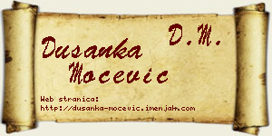 Dušanka Močević vizit kartica
